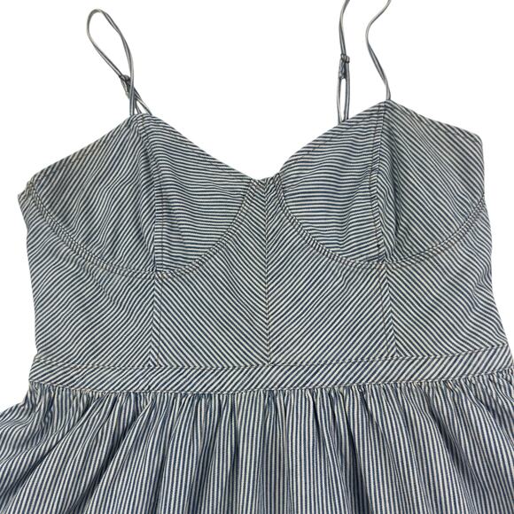 Free People Blue Striped Midi Dress - Picture 4 of 7